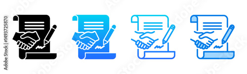 Contracts icon sheet multiple style collection