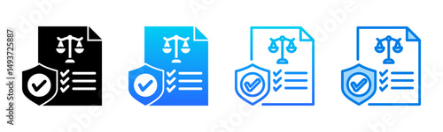 Compliance icon sheet multiple style collection