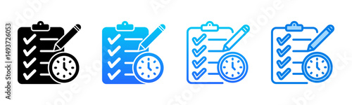 Tasks icon sheet multiple style collection