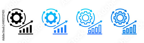 Optimization icon sheet multiple style collection