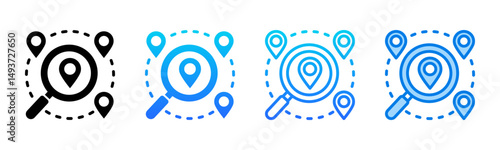 Tracking icon sheet multiple style collection