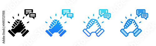 Support icon sheet multiple style collection
