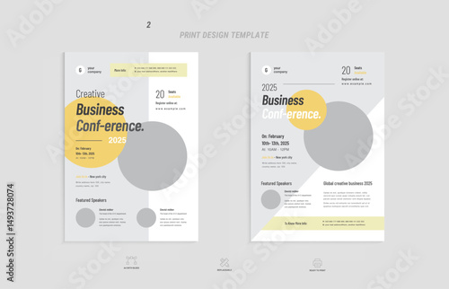Business conference promotion flyer