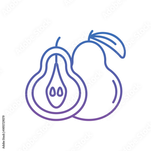 Pear Vector icon