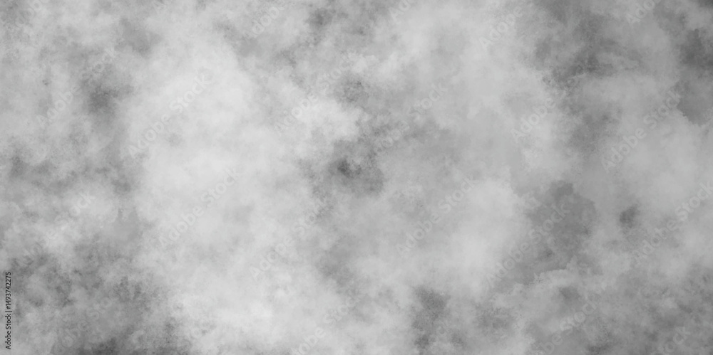 Fototapeta premium Monochrome black and white powder explosion on texture effect grey watercolor hand painted artistic background, abstract grunge soft watercolor splashes texture isolated on modern background.