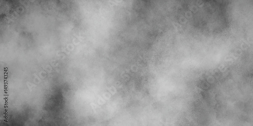 Monochrome black and white powder explosion on texture effect grey watercolor hand painted artistic background, abstract grunge soft watercolor splashes texture isolated on modern background.