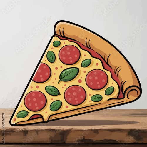 Pepperoni Pizza Slice