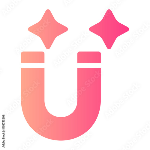 attraction gradient icon