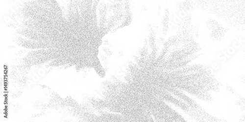 Soft ripple gradient of stippled dust texture. Monochrome noise pattern with smooth dissolve and curved flow. Vector illustration