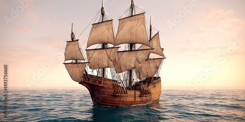 photo of caravel ship