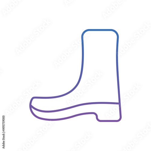 Rubber Boots Vector icon