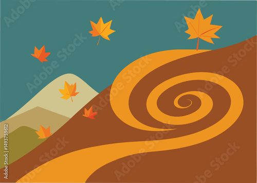 storybook forest with stylized animals