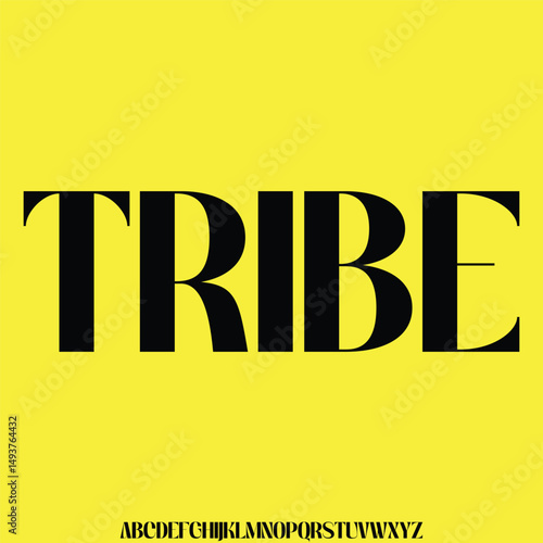 modern unique round sans serif style font vector