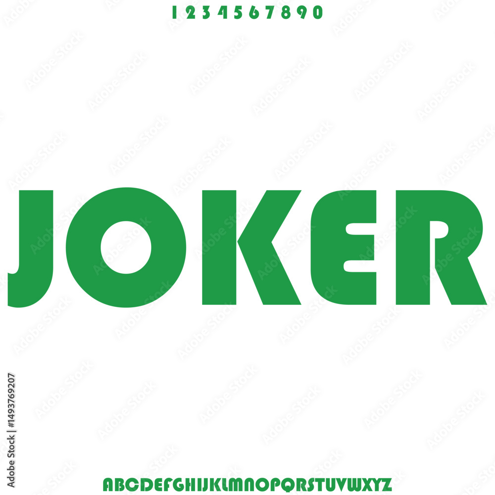 Fototapeta premium Modern creative linear sans serif display font vector