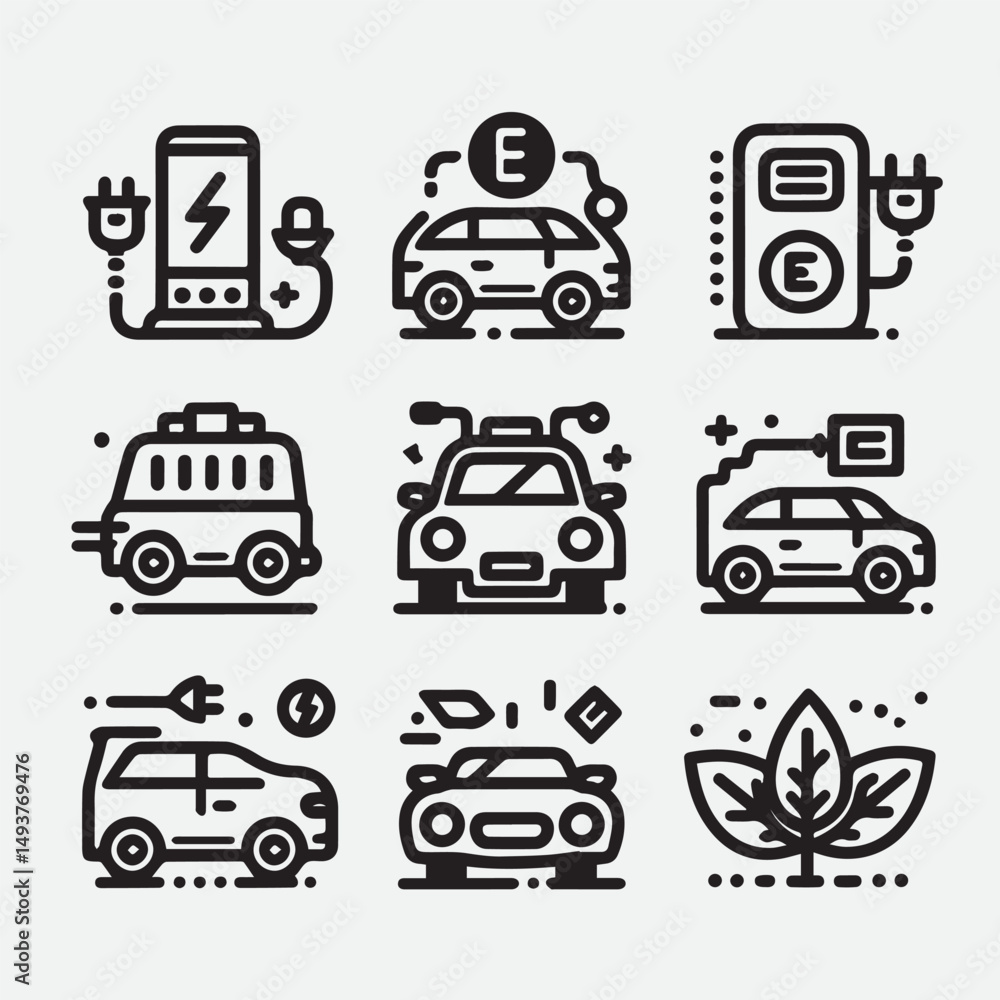 Fototapeta premium Veterinary icon set. Contains such icons as pets, medical history, health care, vet, vaccines, test, dental care, antiparasitic, diagnosis, x ray, veterinary clinic and more. Vector illustration