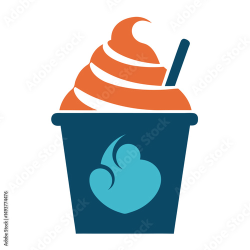 vector illustration of a cup of tea with lemon  silhouette icon vector on white background