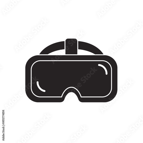 VR glasses vector with transparent background
