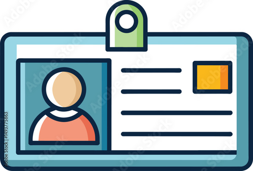 ID Badge Person Profile Corporate Identity