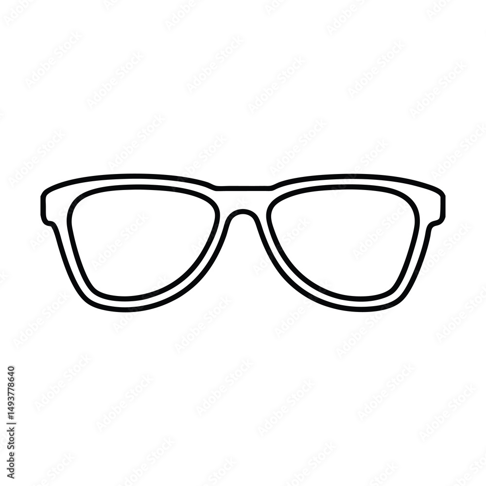 glasses isolated on white background glasses isolated on white background