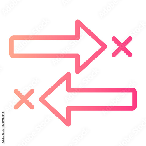 arrows gradient icon
