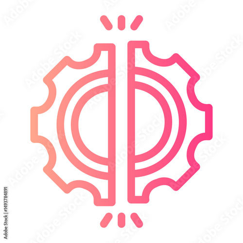 disruption gradient icon