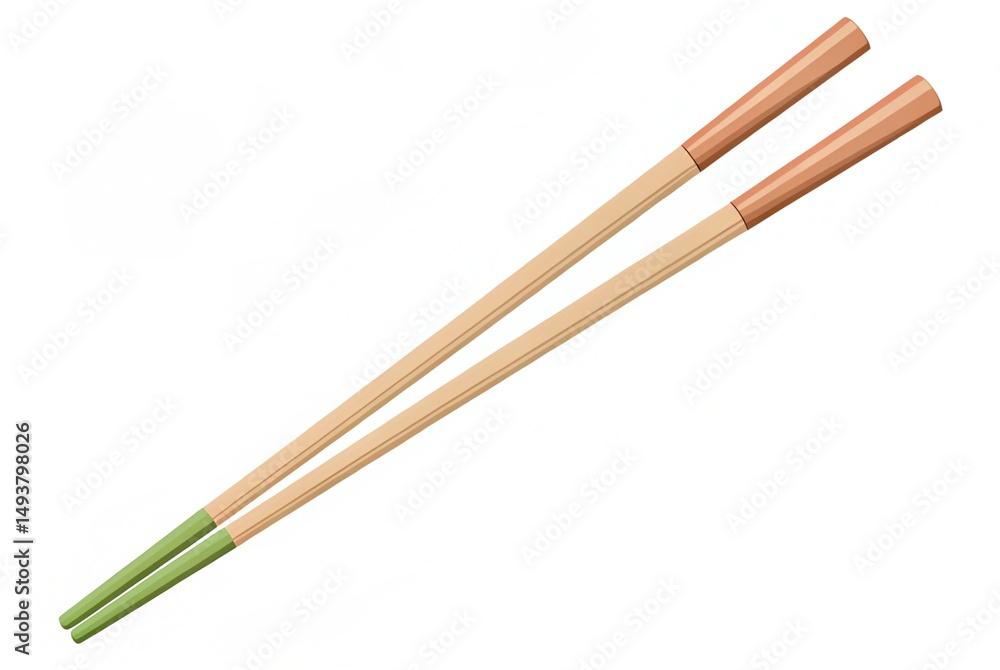 Fototapeta premium chopsticks on white background