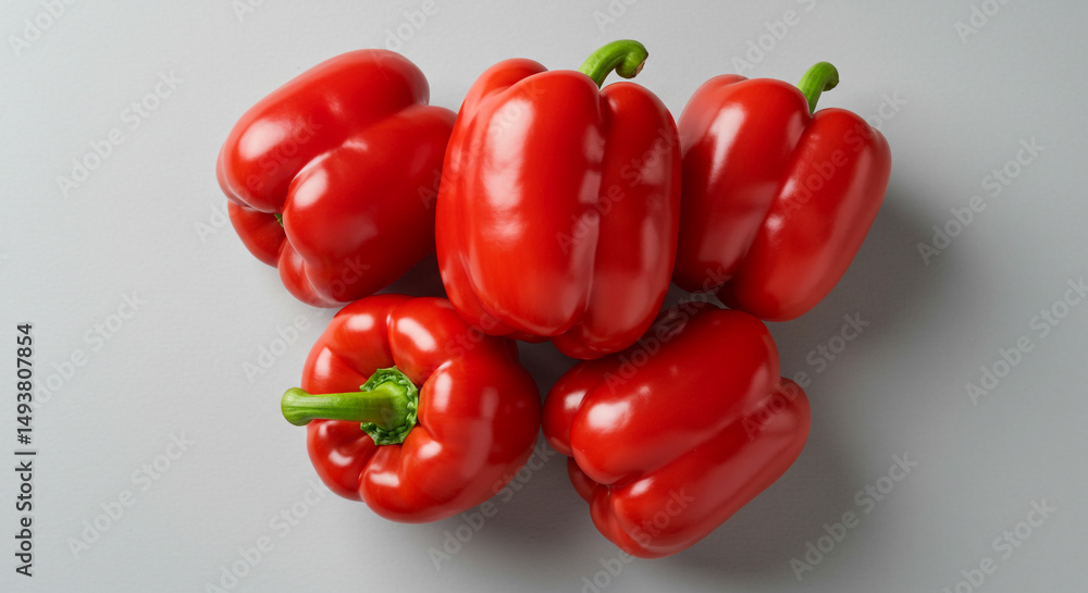 Fresh Red Bell Peppers Delicious Vegetables Healthy Food Sweet Capsicum Cooking Ingredients Studio Fresh Red Bell Peppers Delicious Vegetables Healthy Food Sweet Capsicum Cooking Ingredients Studio