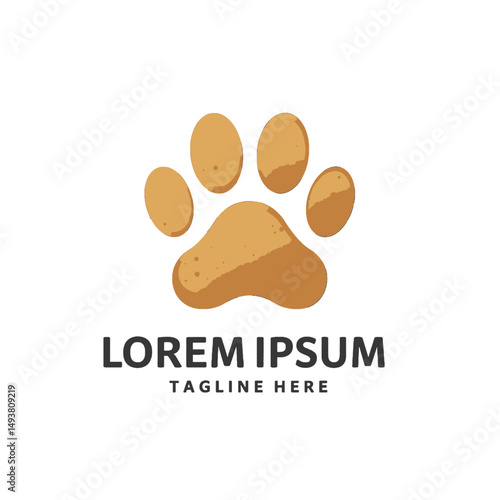 Paw Print Logo for Pet-Related Businesses
