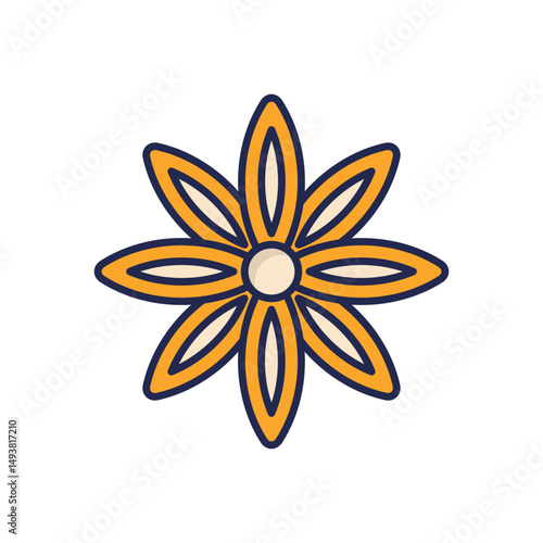 Star Anise Vector icon