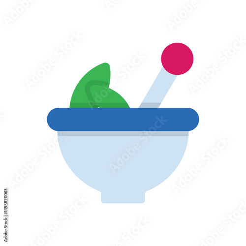 Pestel And Mortar Vector icon