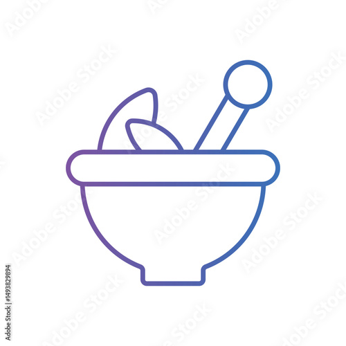 Pestel And Mortar Vector icon