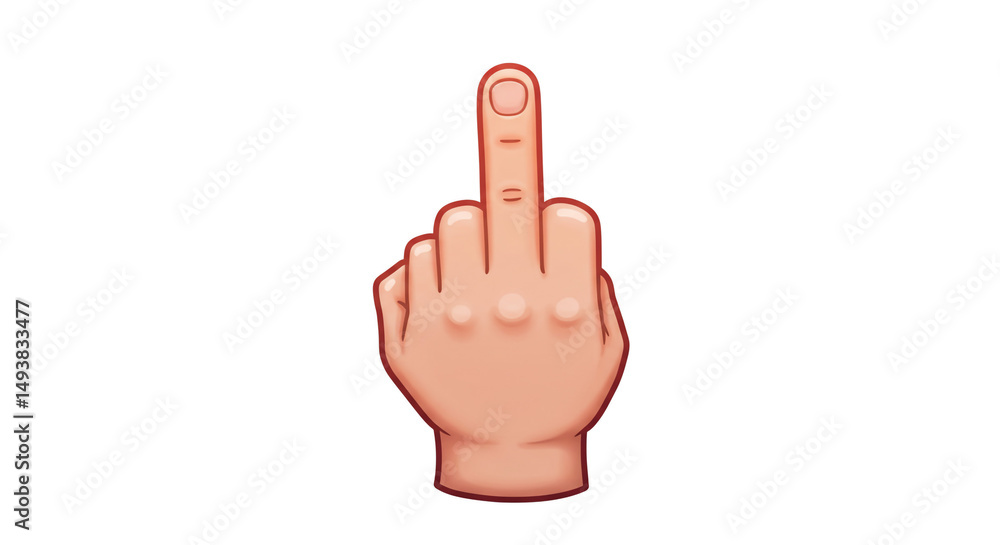 Middle finger bad attitude rebellious spirit offense protest expression communication hand gesture Middle finger bad attitude rebellious spirit offense protest expression communication hand gesture