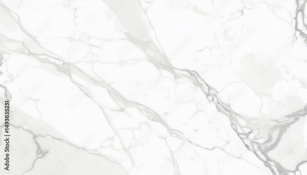 Fototapeta premium white marble texture with soft gray veining for modern background, print surface, web template, branding asset, interior mockup, or luxury product display