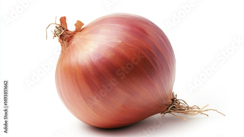 Wallpaper Mural Isolated onion on white background food photography simple composition minimalist style close-up view culinary focus for seo optimization Torontodigital.ca