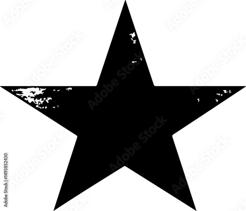 grunge star graphic