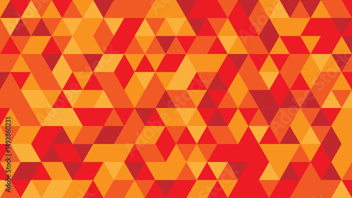 Triangulos vermelhos e laranja