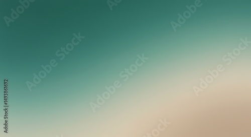 Minimal Abstract Background in Dusty Emerald Green, Mint, and Light Beige with Smooth Gradient and Soft Lighting for Modern Elegant Design