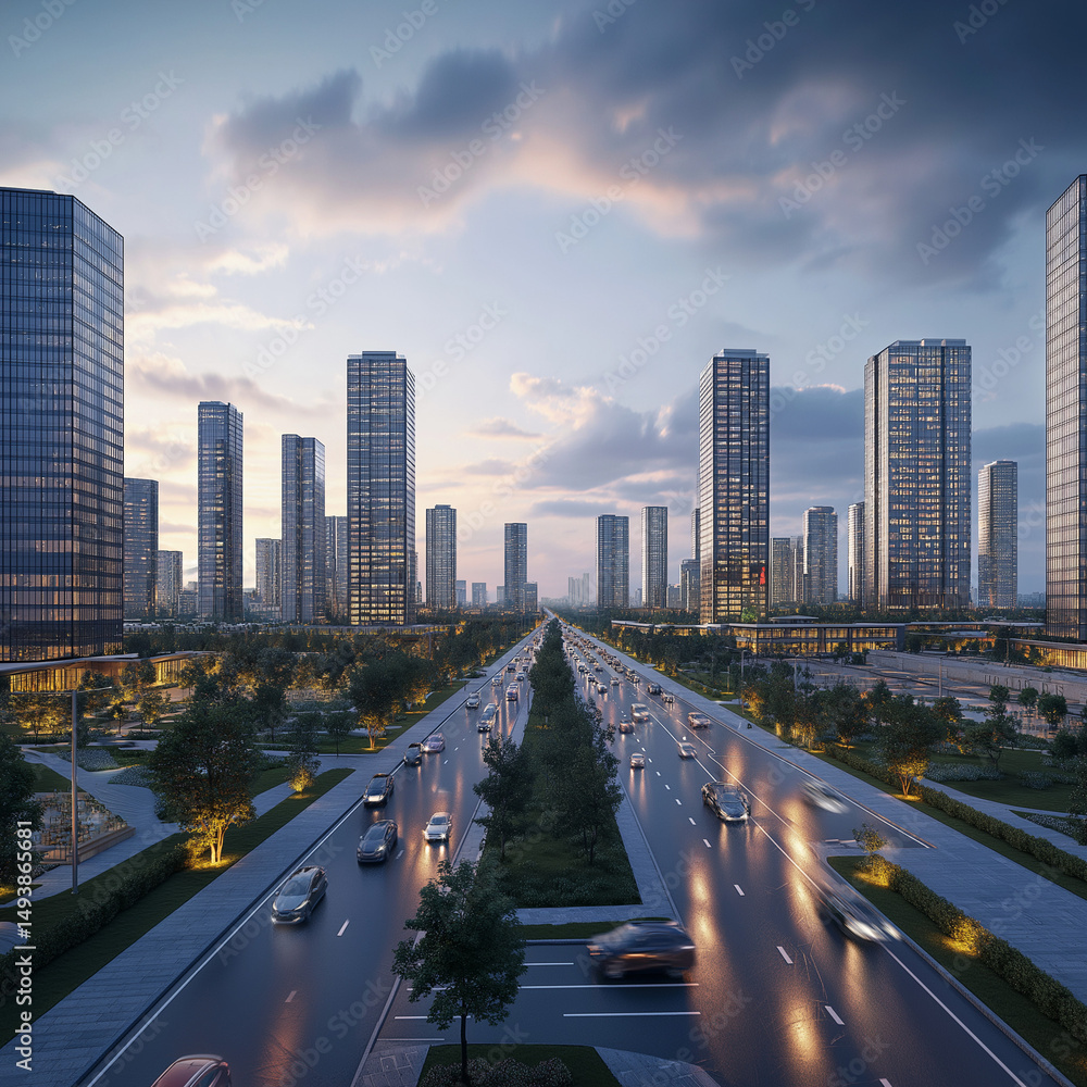 Obraz premium traffic on the road