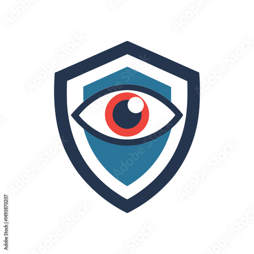 Cybersecurity Shield Eye Logo Design
