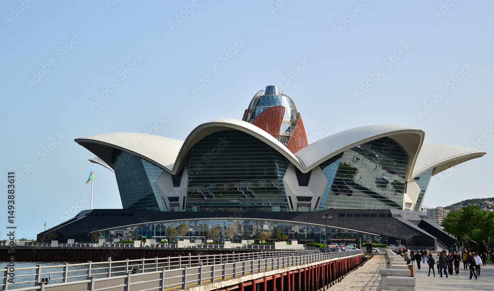 Naklejka premium A view from Baku, the capital of Azerbaijan