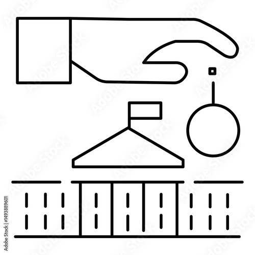 Government Tax Law Icon with Legal Symbol vector design