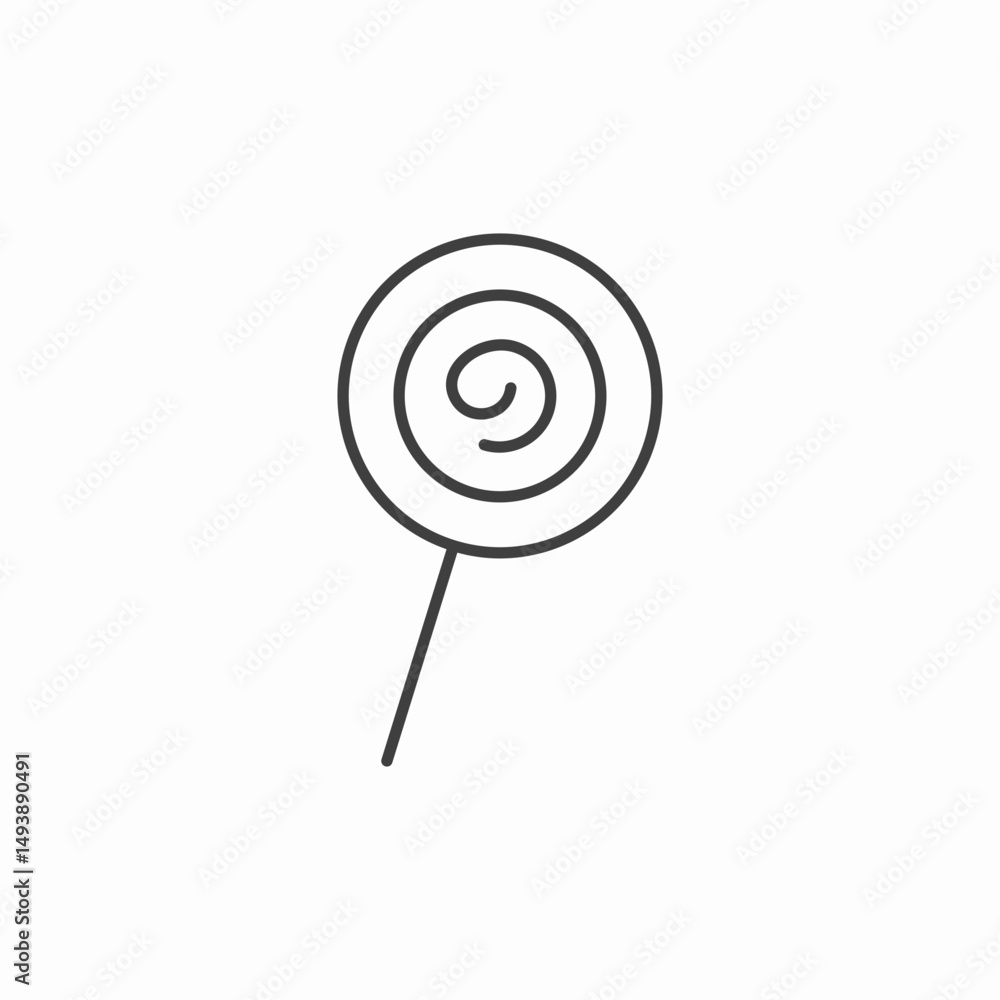 spiral lollipop candy icon sign vector spiral lollipop candy icon sign vector