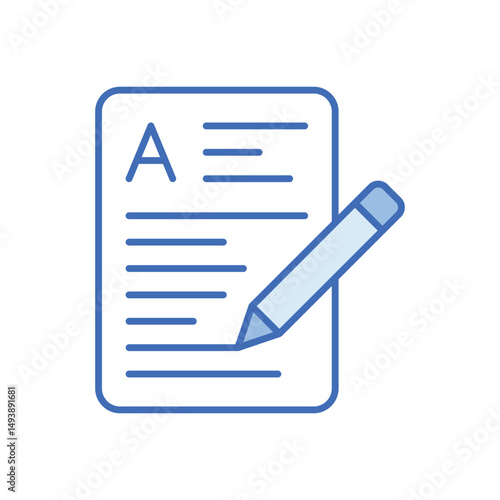 Midterm Exam Vector icon
