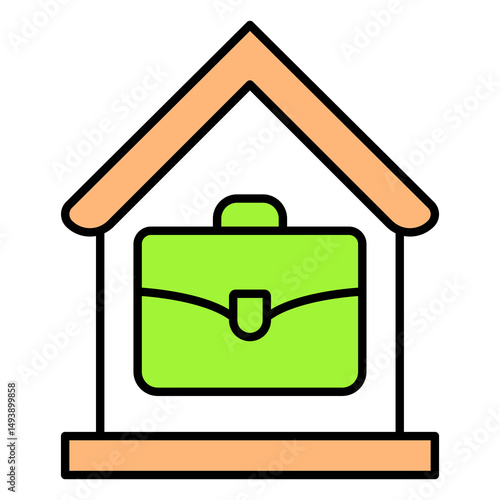 Vector Icon Home Office Remote Work Symbol