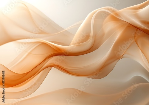 Abstract flowing fabric
