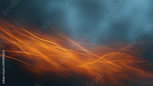 Abstract background with a dark blue and orange color scheme. the background is divided into two sections, with the top section being a gradient of blue and the bottom section being an orange color.
