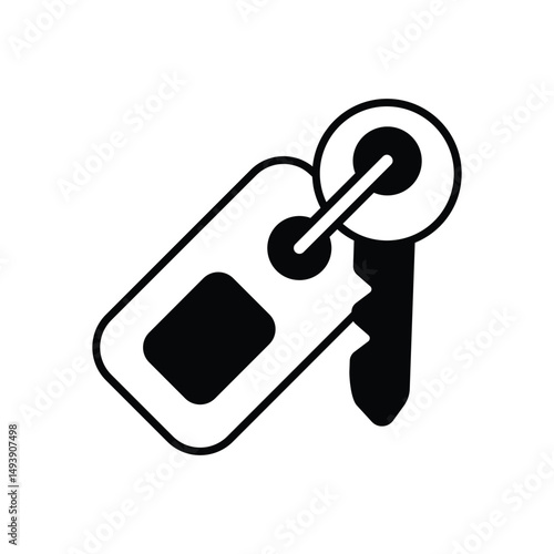 Room Key Vector icon