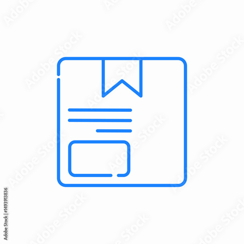 delivery information icon sign vector
