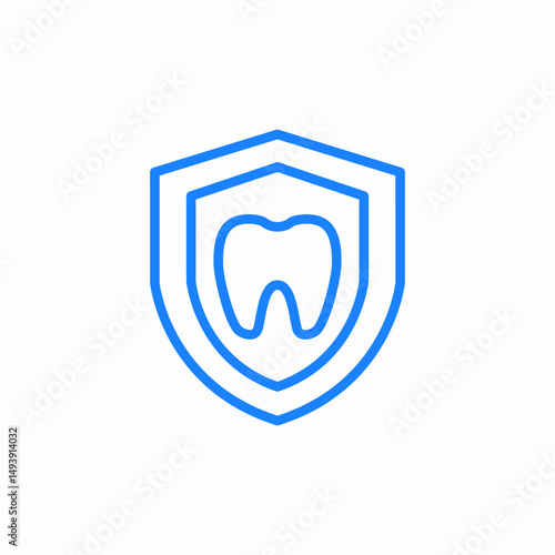 dental insurance icon sign vector