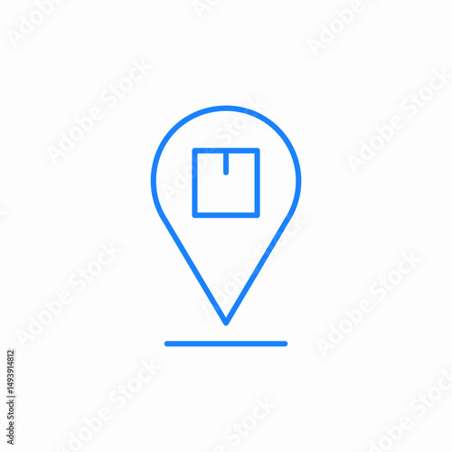 package tracking icon sign vector